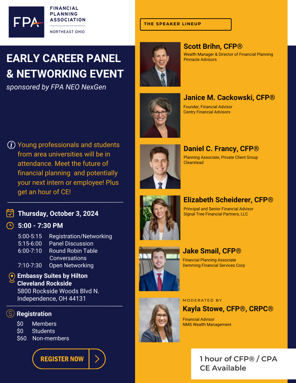 Early Career Panel and Networking Event 2024 sponsored by FPA NEO ...